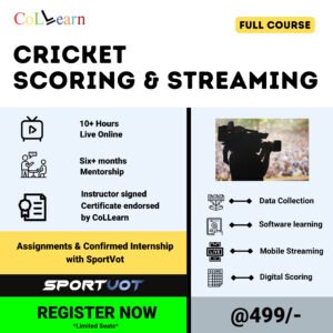 cricket scoring and streaming course